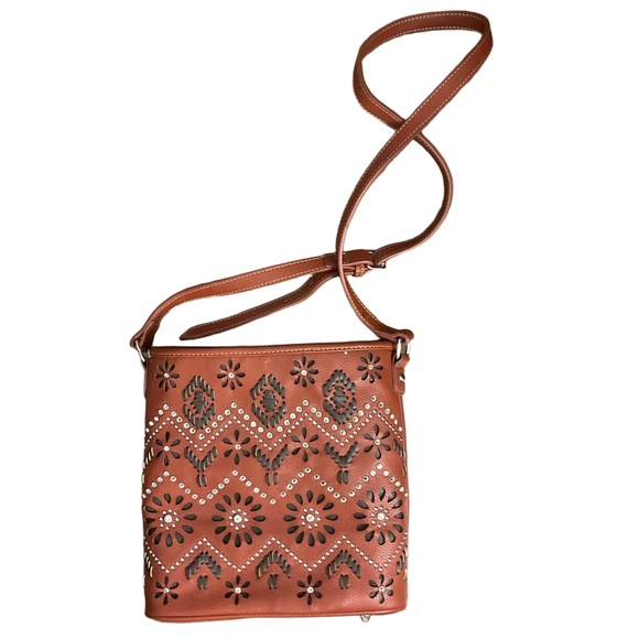 Charming Charlie Handbags - Charming Shyanne Cutout Western Crossbody Bag Purse